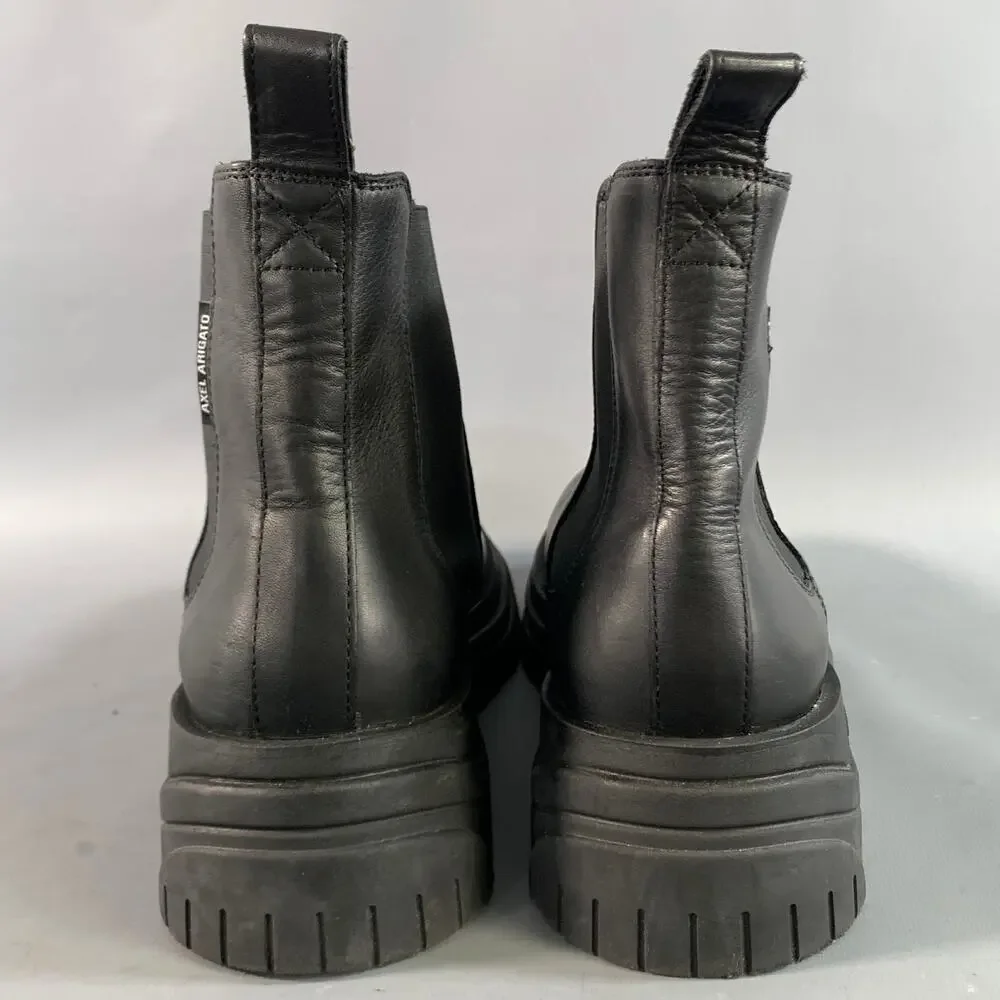 AXEL ARIGATO Size 11 Black Leather Pull On Boots
